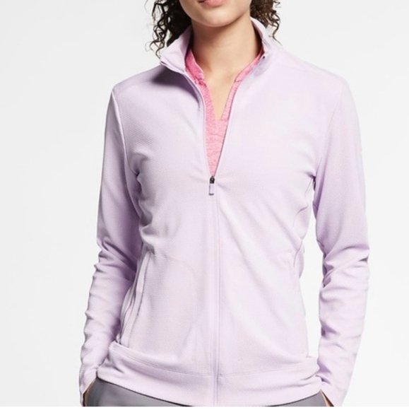 Nike DRI-FIT  Womens Sz XS Golf Spring Fullzip Lavender Pocket Jacket - Picture 1 of 10